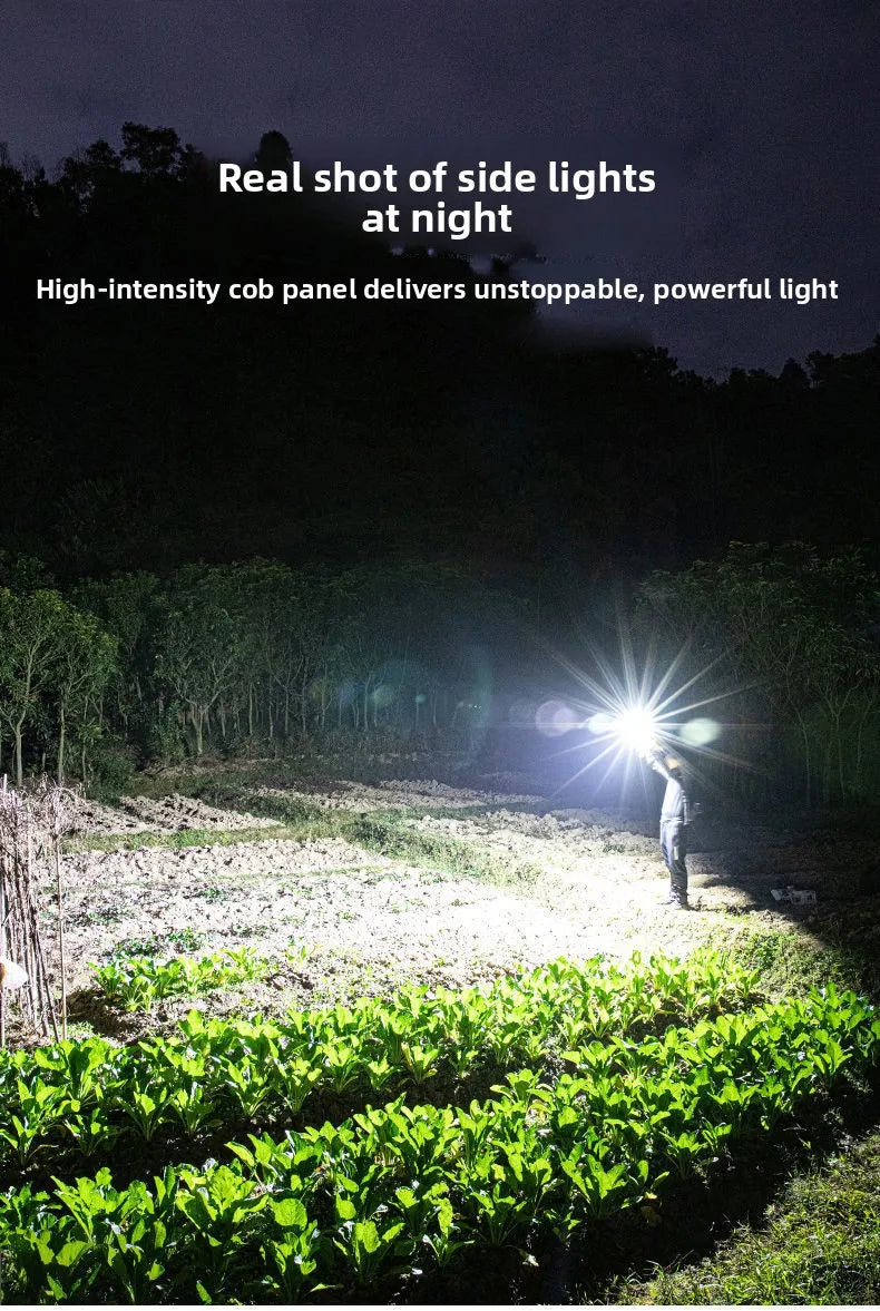 Multi-Functional Outdoor Flashlight-Pathfinding&Work Light Emergency Self-Rescue Safety Hammer with Window Breaker