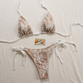 Micro Bikini Sexy Swimsuits For Women 2025 Swimwear Lace Brazilian Bikini Set Thong Biquini Swim Suits Solid Beachwear Female