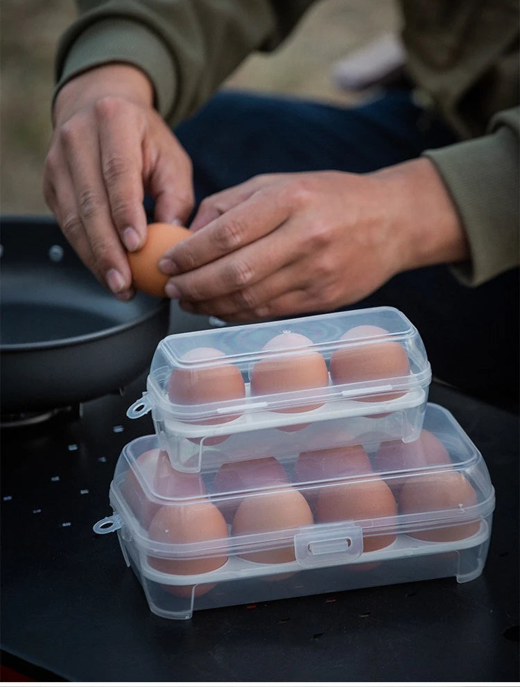 Outdoor Shockproof Egg Box Storage Box, Portable Camping Shatterproof Egg Tray, Home Plastic Protection Box, Travel Shatterproof