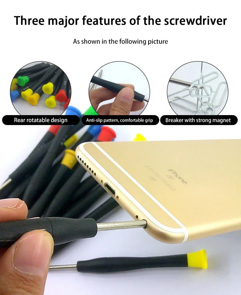 42 in 1 Mobile Phone Repair Tools Disassemble Repair Set For iPhone Screwdriver Combination Skid Multi Function Disassembly Kit