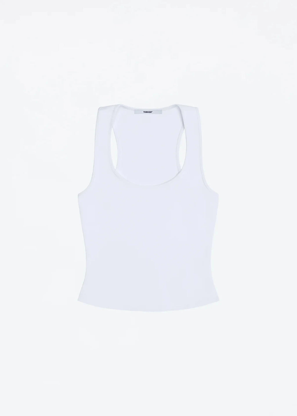 Tank Classic X-shaped Backless Baby Blue and Misty Gray Multi-color Comfortable Elastic Waist Tight Fit Backless Top
