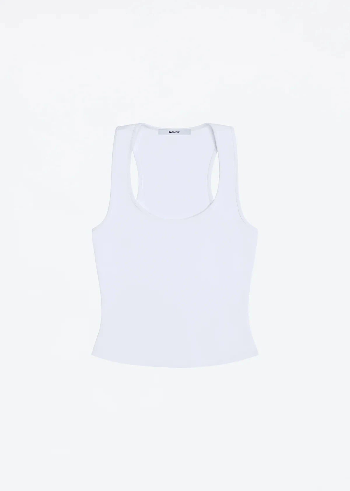 Tank Classic X-shaped Backless Baby Blue and Misty Gray Multi-color Comfortable Elastic Waist Tight Fit Backless Top