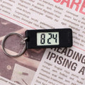 Mini Electronic Clock Keychain, Digital LED Time Display Student Elliptical Watch, Portable Wall Clock Keyring for Bag Backpack