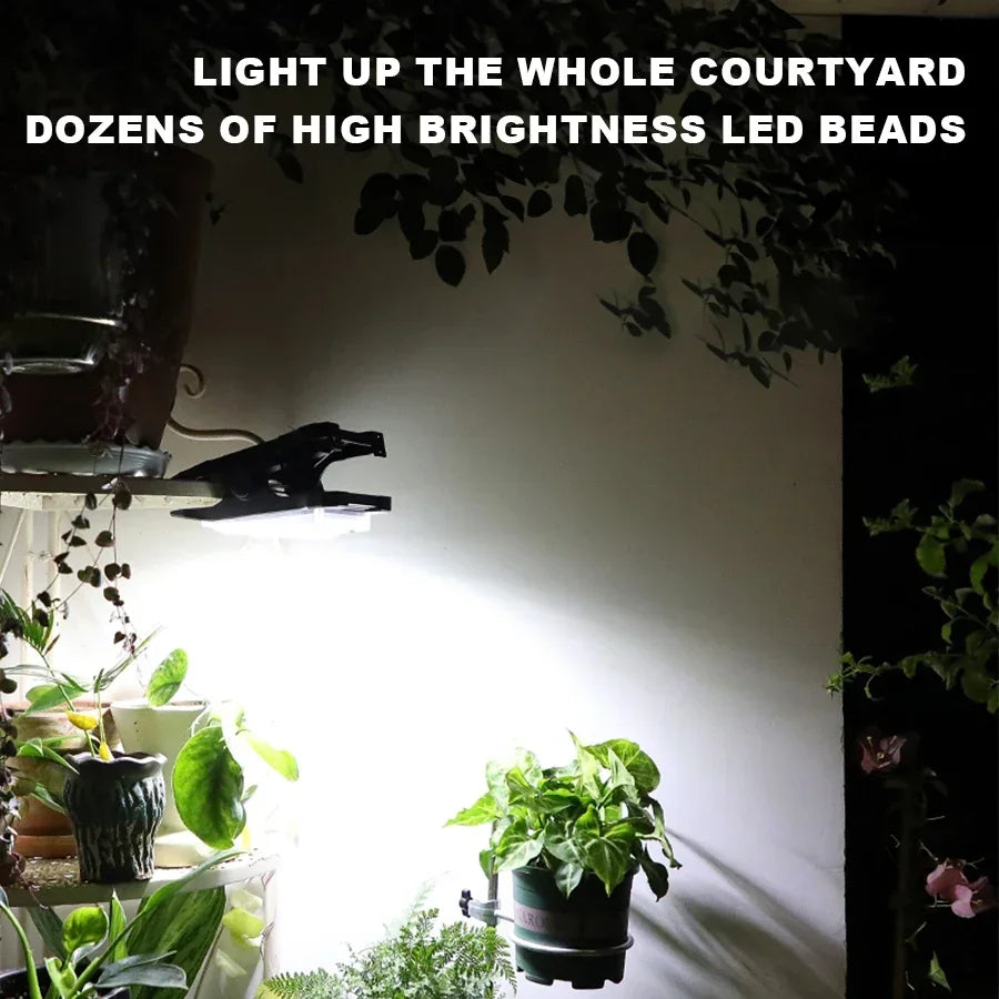 KDULIT Solar Garden Lights Outdoor Solar Clip Light Waterproof Motion Sensor Camping Lamp Fence Street Landscape Wall Decoration
