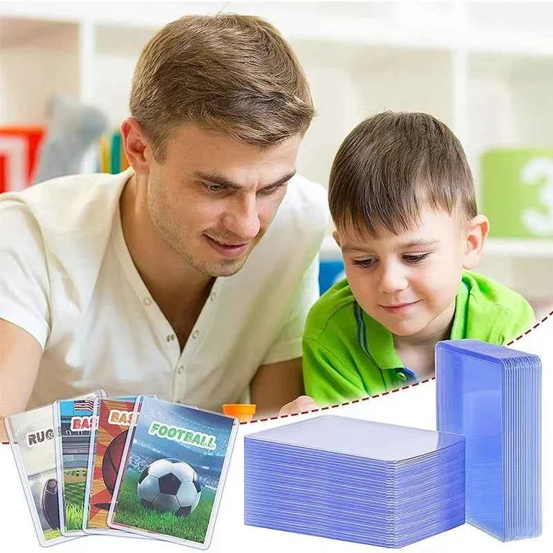 35PT Top Clear Loader Protective Trading Card Holder Hard Plastic Card Sleeves Holder for Baseball Card Sports Cards