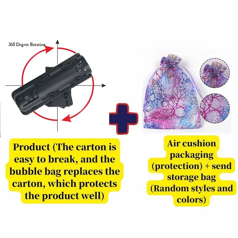 360 Degree Rotation Retractable Baton Case Holster Universal Extensible Baton Holder Self Defense EDC Outdoor Survial Tool