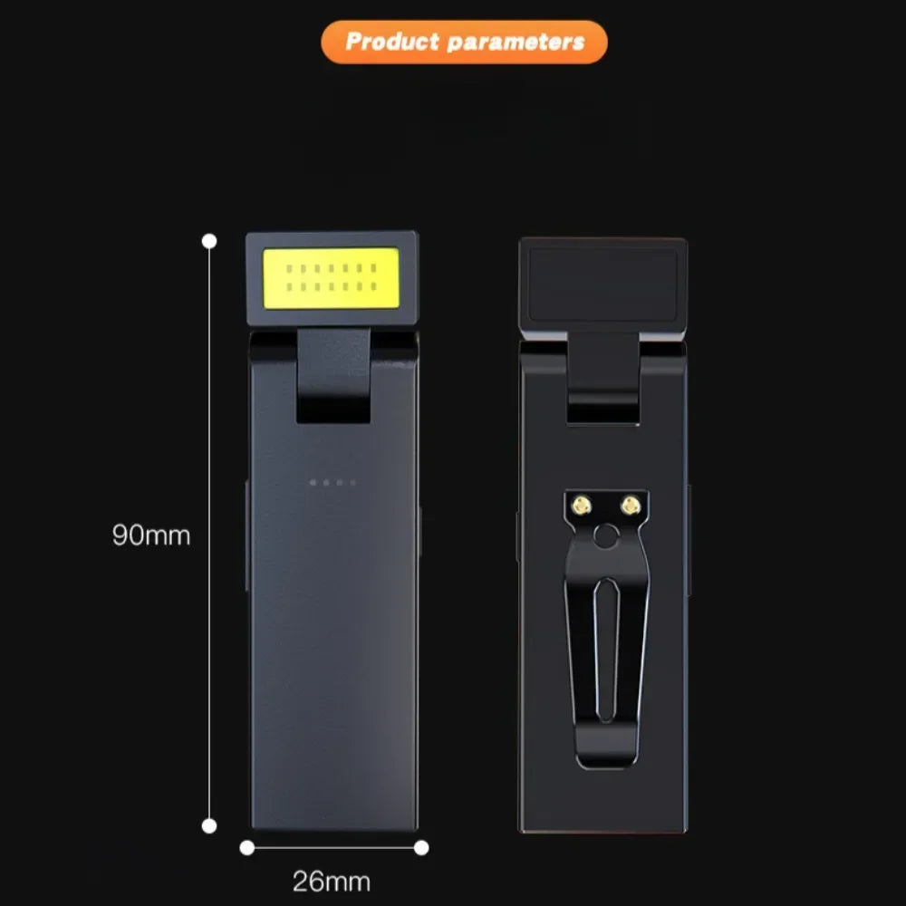 Magnetic Torch Light Work Light Rechargeable MINI COB Flashlight High Power Night Work Emergency Lamp Night Light Small Car Lamp