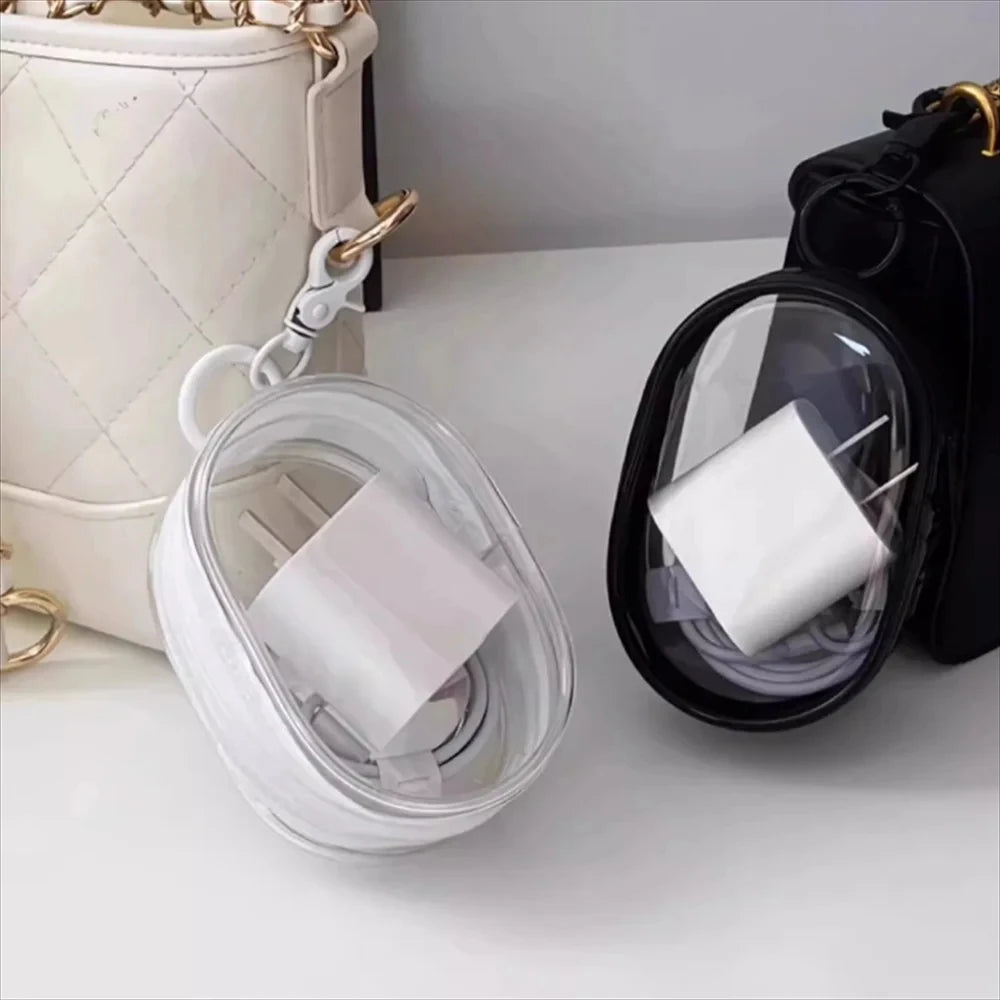 Jewelry Organizer Transparent Storage Box Pouch Mystery Box Keychain Bag Storage Case Thicken Wallet Cute Doll Bag Organization