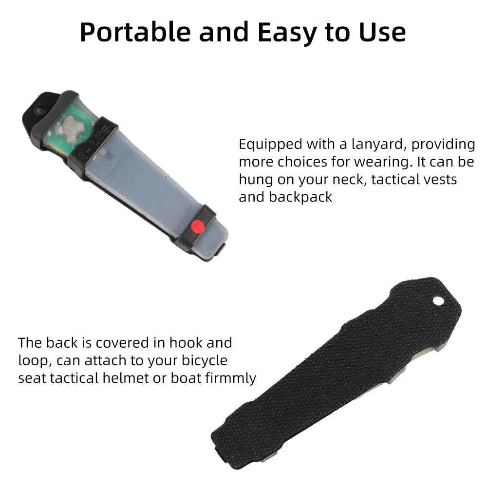 BOOIU Personal Identification Marker Light Tactical Helmet Safety Flash Survival Signal Light Hunting Hiking