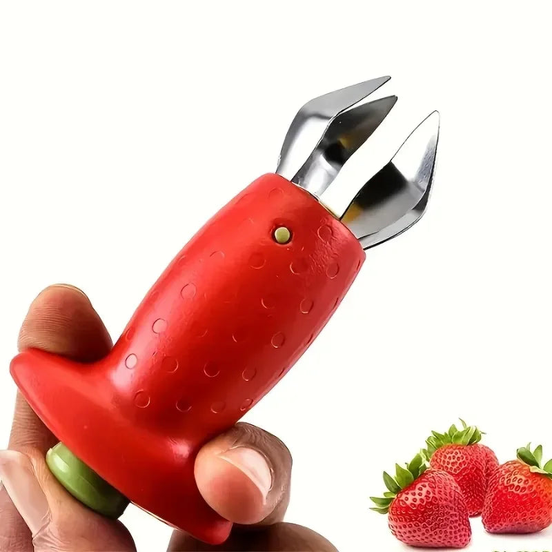 1pc Strawberry Hullers Fruit Remove Stalks Device Tomato Stalks Corers Strawberry Knife Stem Remover Fruit Slicer
