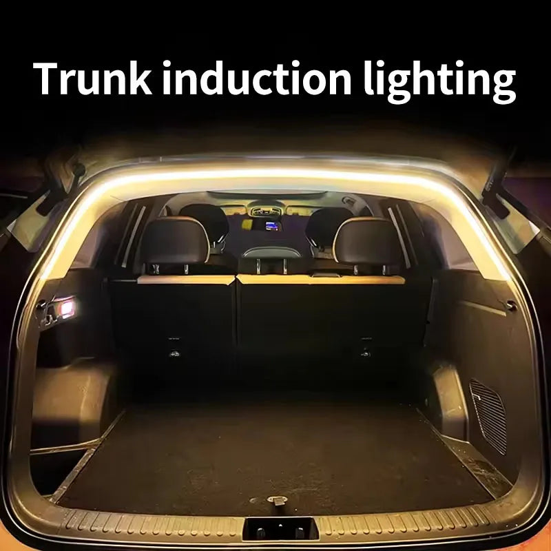 Car Trunk LED Strip Lights for The Interior Decoration of The Vehicle, Featuring Neon Lights and DIY Ambient Light Strips