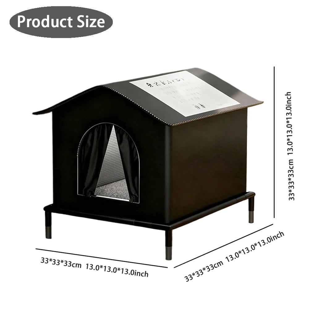 Insulated Outdoor Cat House – Waterproof All-Season Shelter