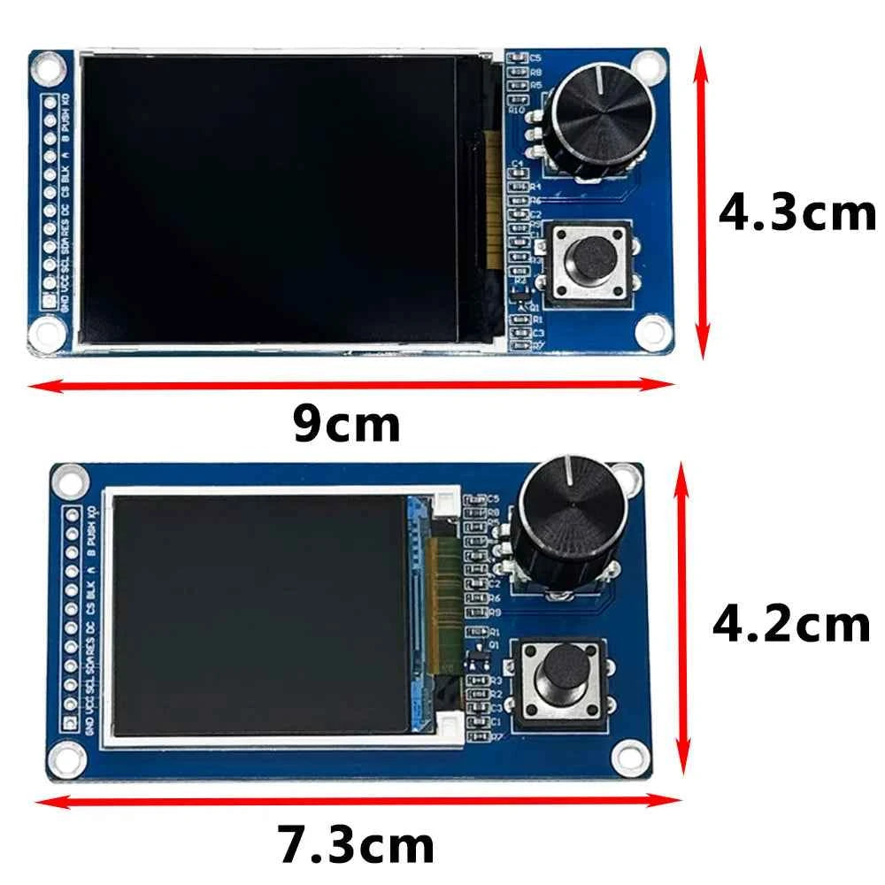 TFT OLED Module EC11 with Rotary Encoder IIC Interface 0.96'' 1.3'' 1.8'' 2.4'' LCD Screen Options for White/Blue Buttons