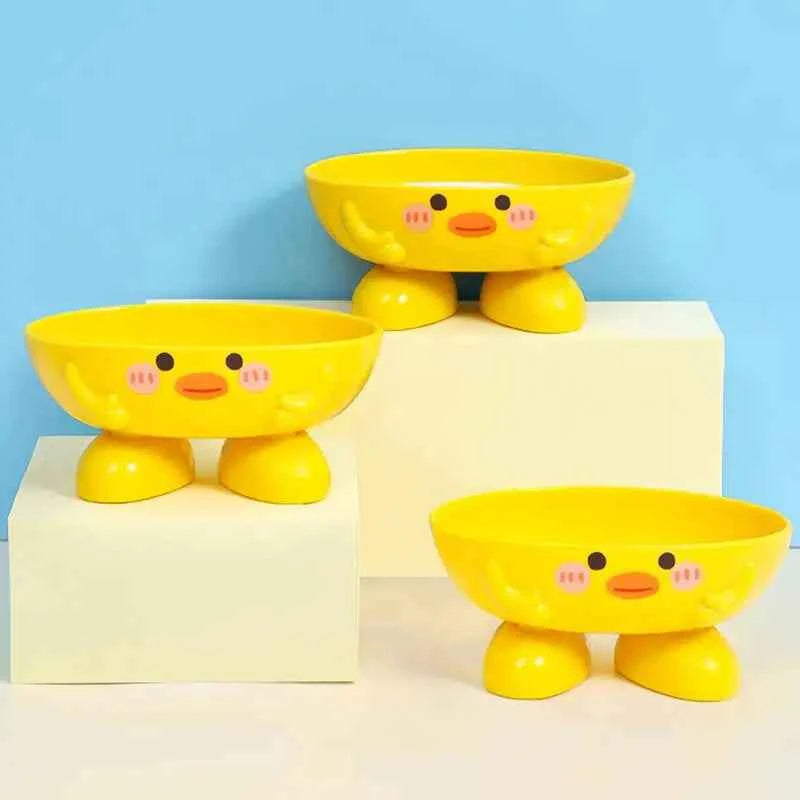 Duck Shape Soap Dish With Drain For Bathroom Sink