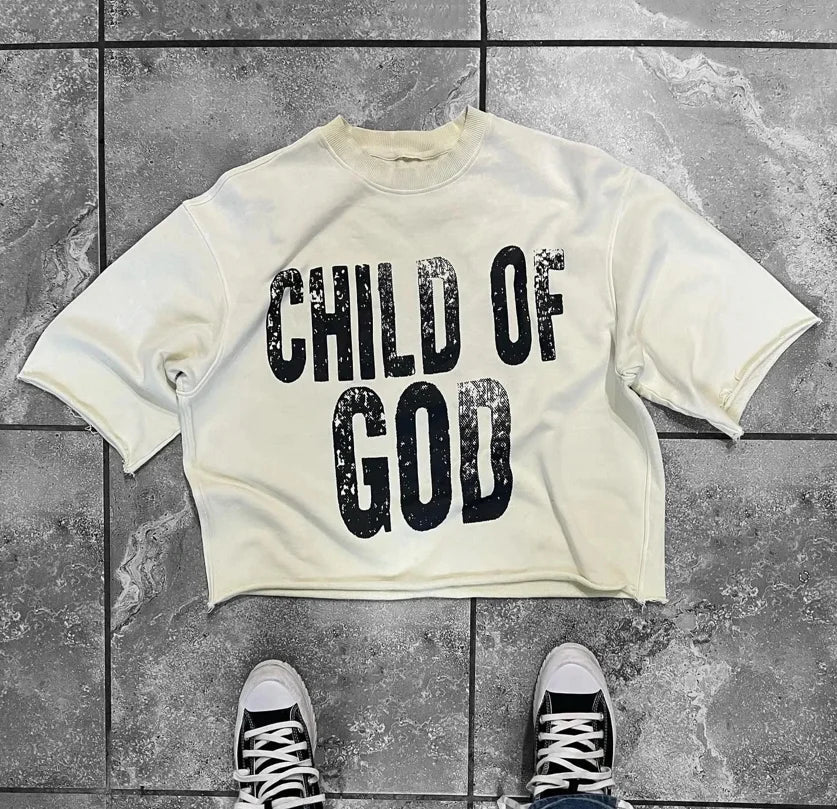 Streetwear Summer Tops Mens Womens Clothing Goth Retro Casual Cotton Oversized Short Sleeve Harajuku Cross Graphic Print T Shirt
