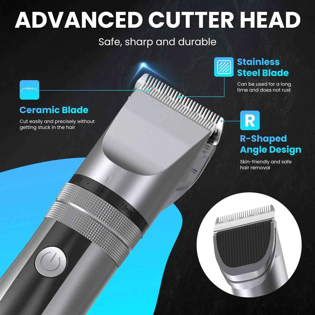 Sejoy Electric Hair Clippers Men Professional kit USB Rechargeable Men's Barber Hair Cutting Machine Beard Trimmer For Men Kids