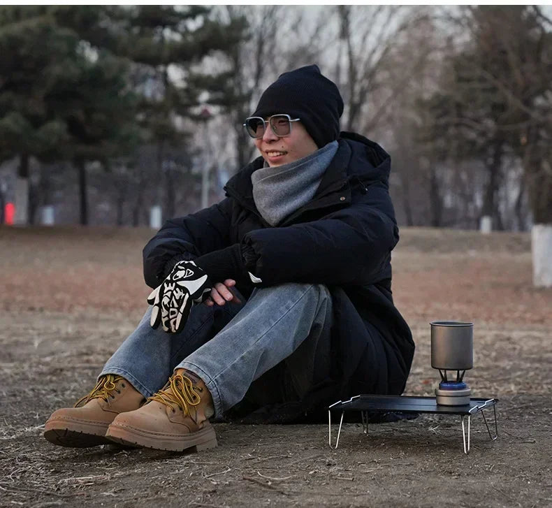  Alcohol Stove Pot Stand Portable Water Kettle Holder Detachable Four-corner Kettle Bracket Outdoor Camping Accessories Tool