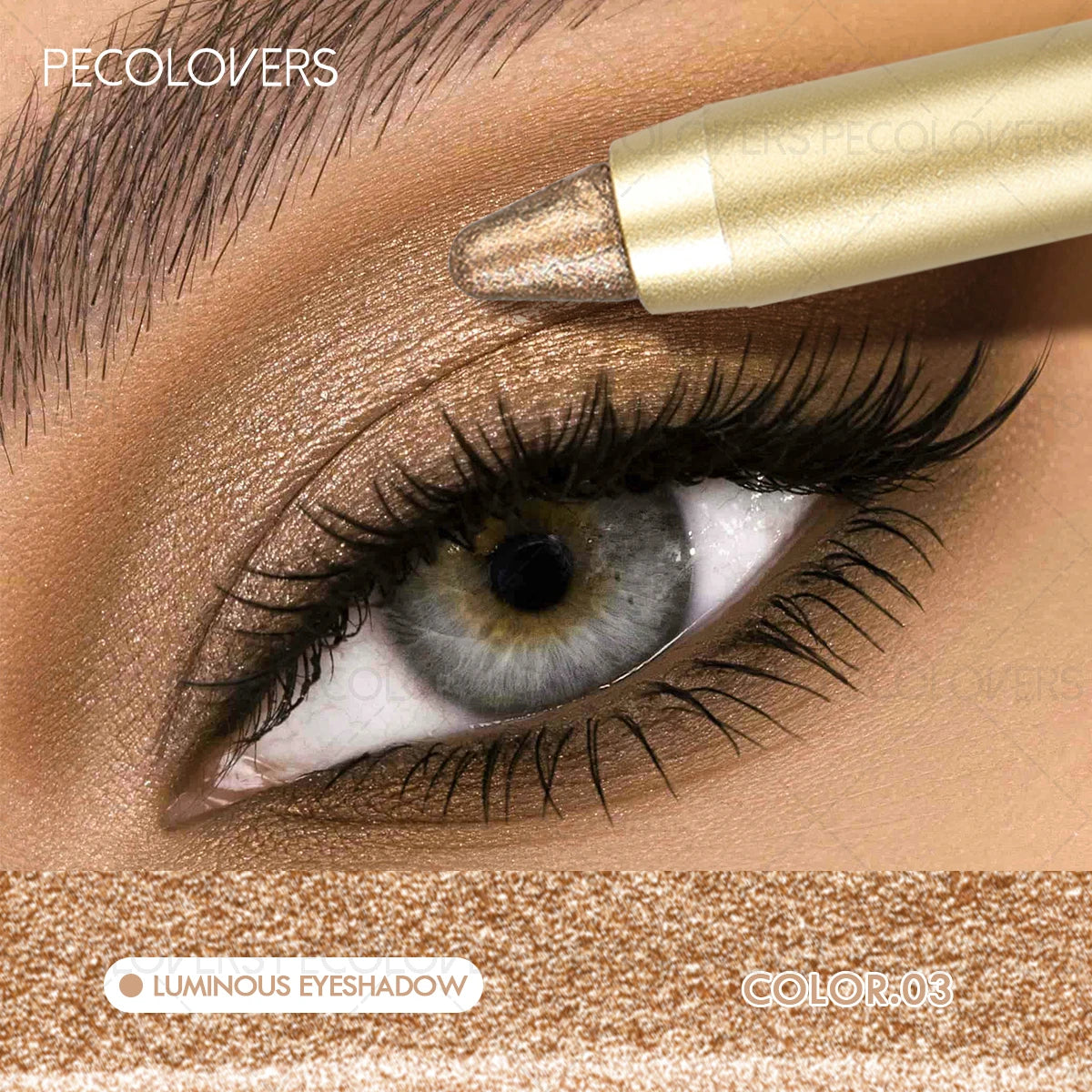 03 Color Waterproof Shimmer Eye Shadow Stick – Long-Lasting Glow