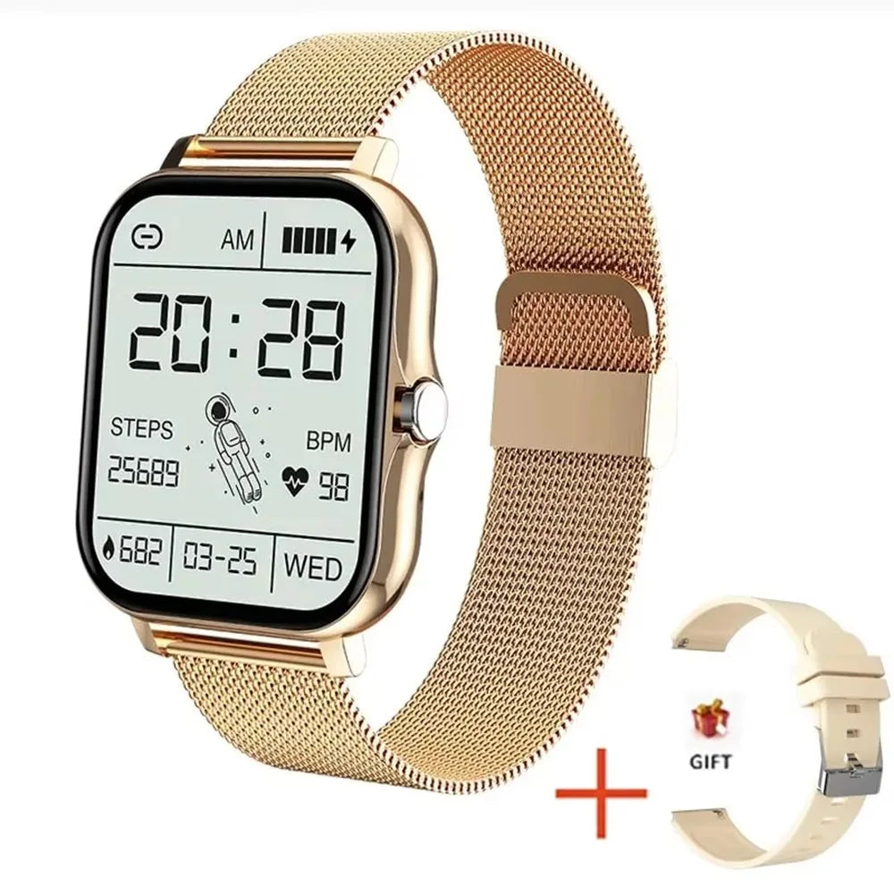 LAXASFIT 2025 New Fashion Smart Watch 1.85-inch HD Screen Bluetooth Calling Smartwatch for Men and Women Holiday Gift