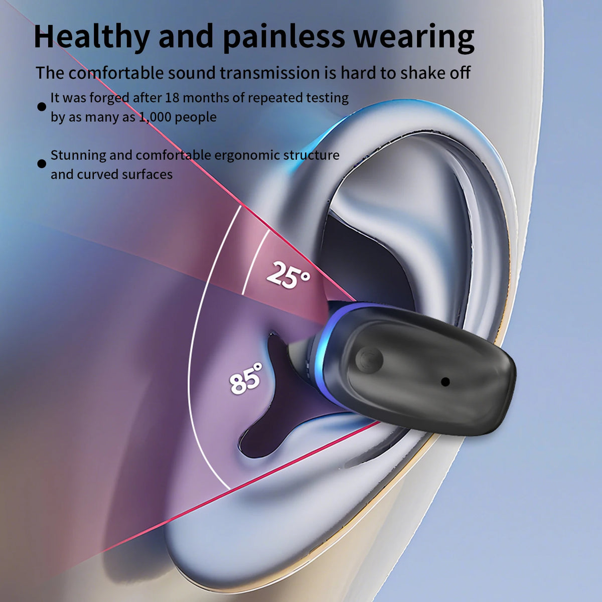 Bone Conduction Bluetooth 5.3 Single-Ear Sport Headset