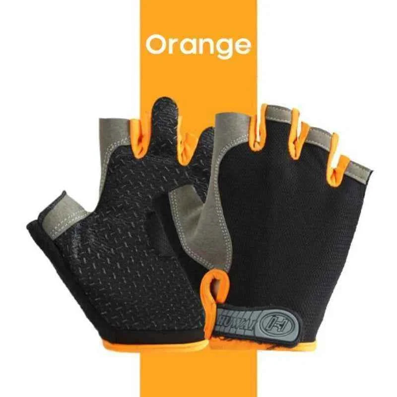 Anti-Slip Breathable Workout Gloves, Fingerless Fitness Training Gym Gloves for Men Women Bodybuilding Cycling Exercise