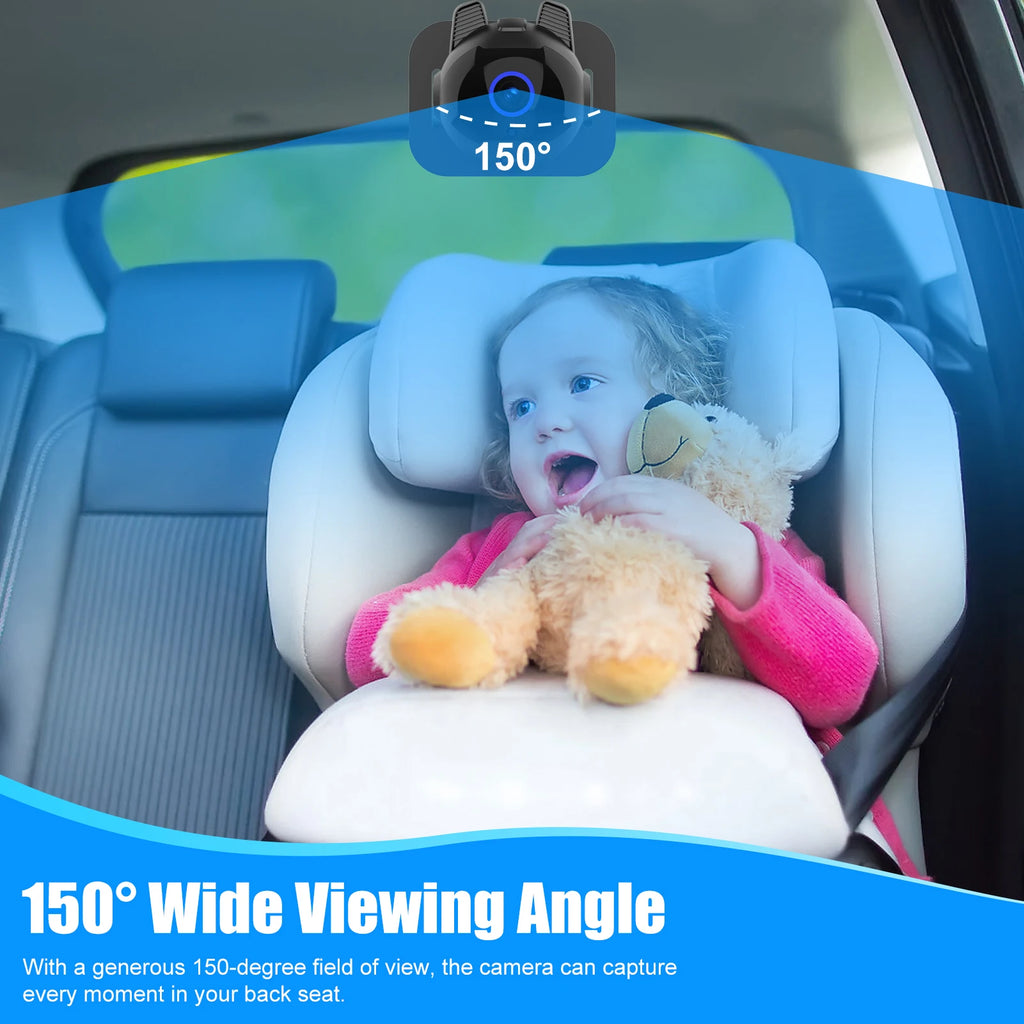 Baby Car Mirror with 4.3" Night Vision Function Display 1080P Safety Car Seat Camera with Wide Crystal Clear View Easily Observe