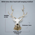 Resin decorative items, American-style living room TV background wall decorations, wealth-attracting deer head wall hangers
