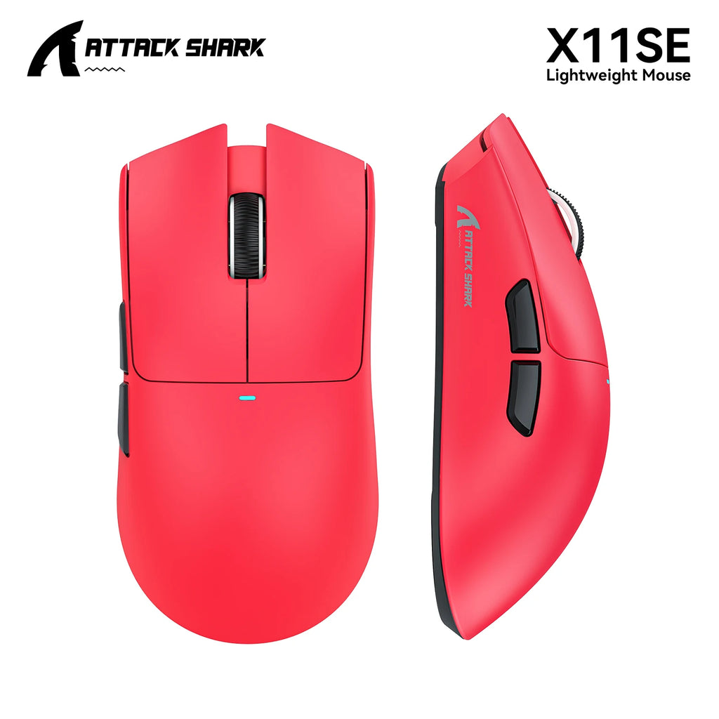 Attack Shark X11 & X11se Wireless Gaming Mouse,Bluetooth Tri-Mode Connection, PixArt PAW3311,Touch Magnetic Charging Base