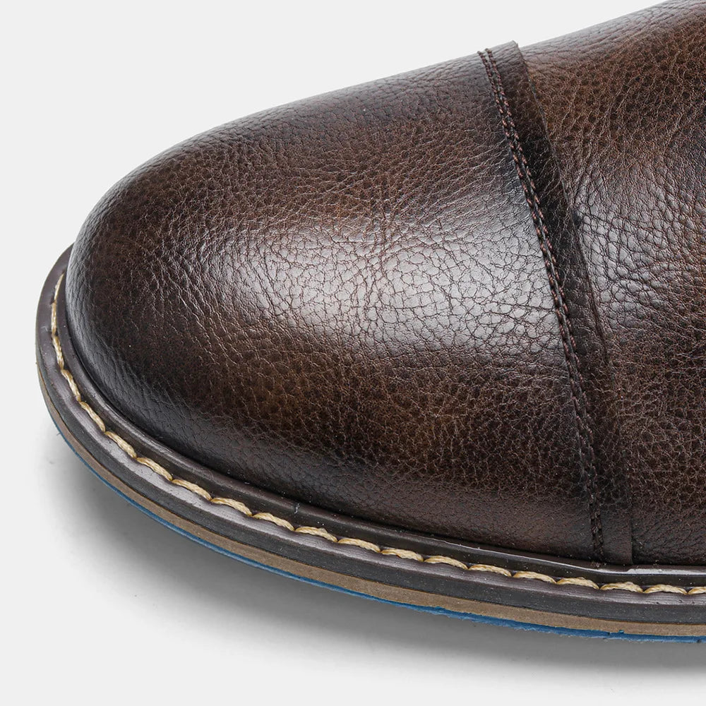 Men's Formal Shoes British Retro Brogue Shoes Mens Casual Business Leather Oxfords Men Office Dress Shoe Flats