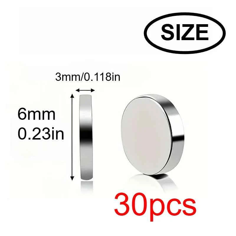 10x3/6x3mm mini whiteboard magnet, widely used in Halloween DIY, refrigerator stickers warehouse tool classification bag buttons