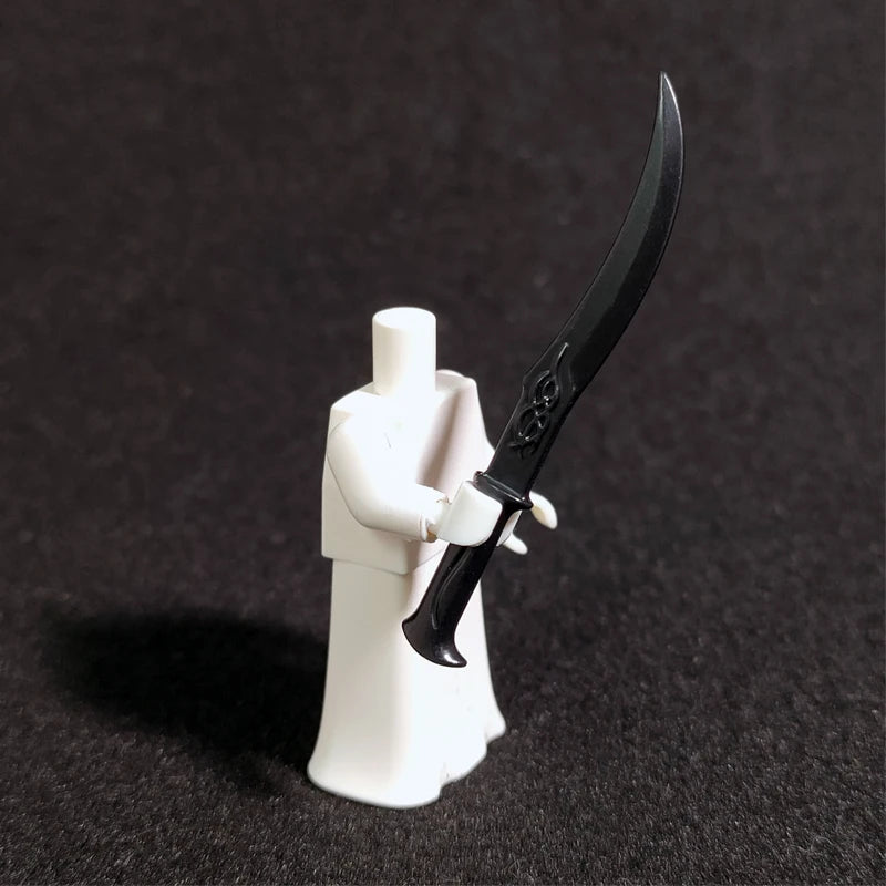 10PCS/SET Middle Ages Knights Elf  MOC  Shield Sword  Spear  For 4cm Mini Dolls  Building Blocks Brick Toys For Kid