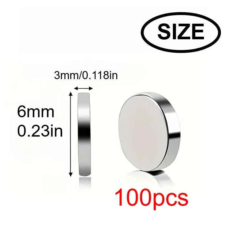 10x3/6x3mm mini whiteboard magnet, widely used in Halloween DIY, refrigerator stickers warehouse tool classification bag buttons