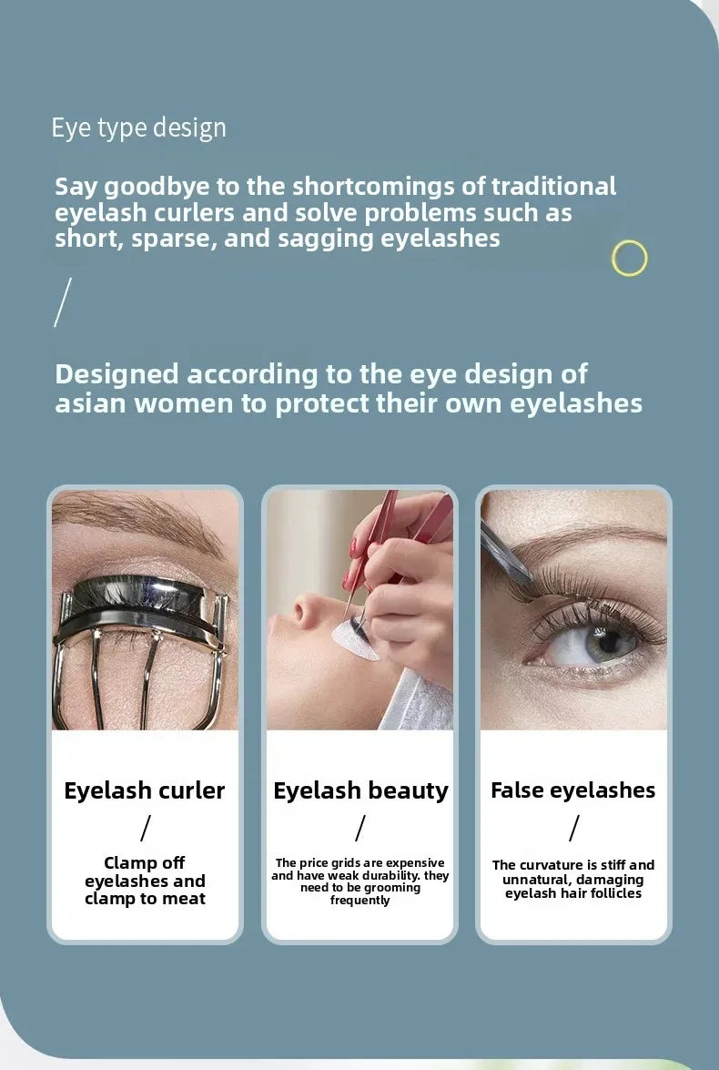 Electric Eyelash Curler Electric Heating Long-lasting Shaping Intelligent Temperature Control Portable and Not Harmful Makeup