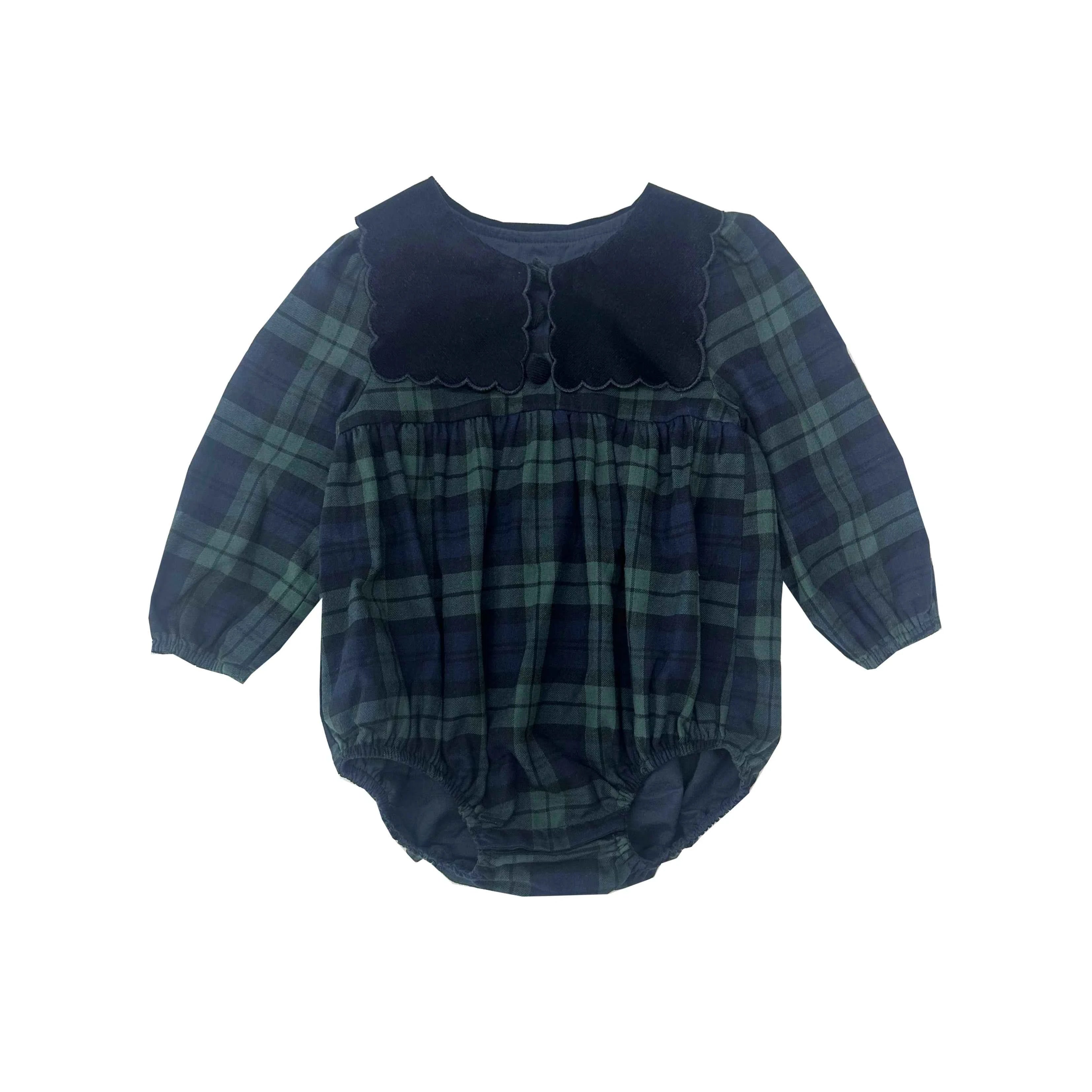 AS Navy Collection AW25 Girls Plaid Dress Two Color Patchwork Sweater Baby Romper Boys Blazer Pants Family Matching Clothing