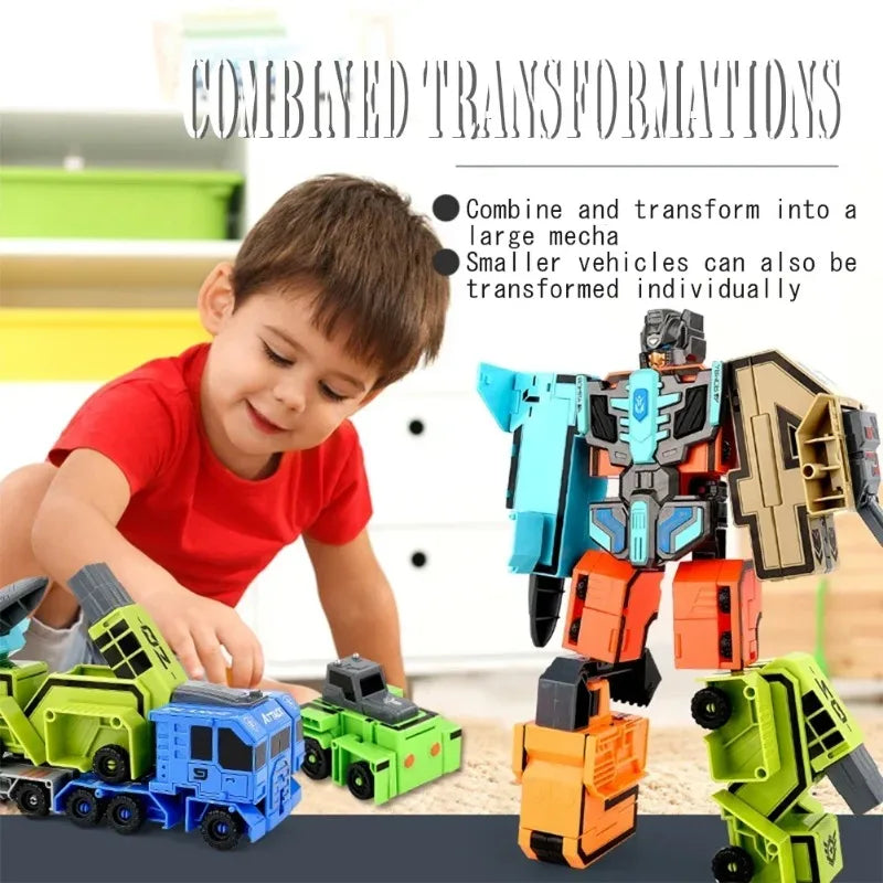 Kids Educational Deformation Toys: Digital Number Bots & Tank Warrior Transformation Robots