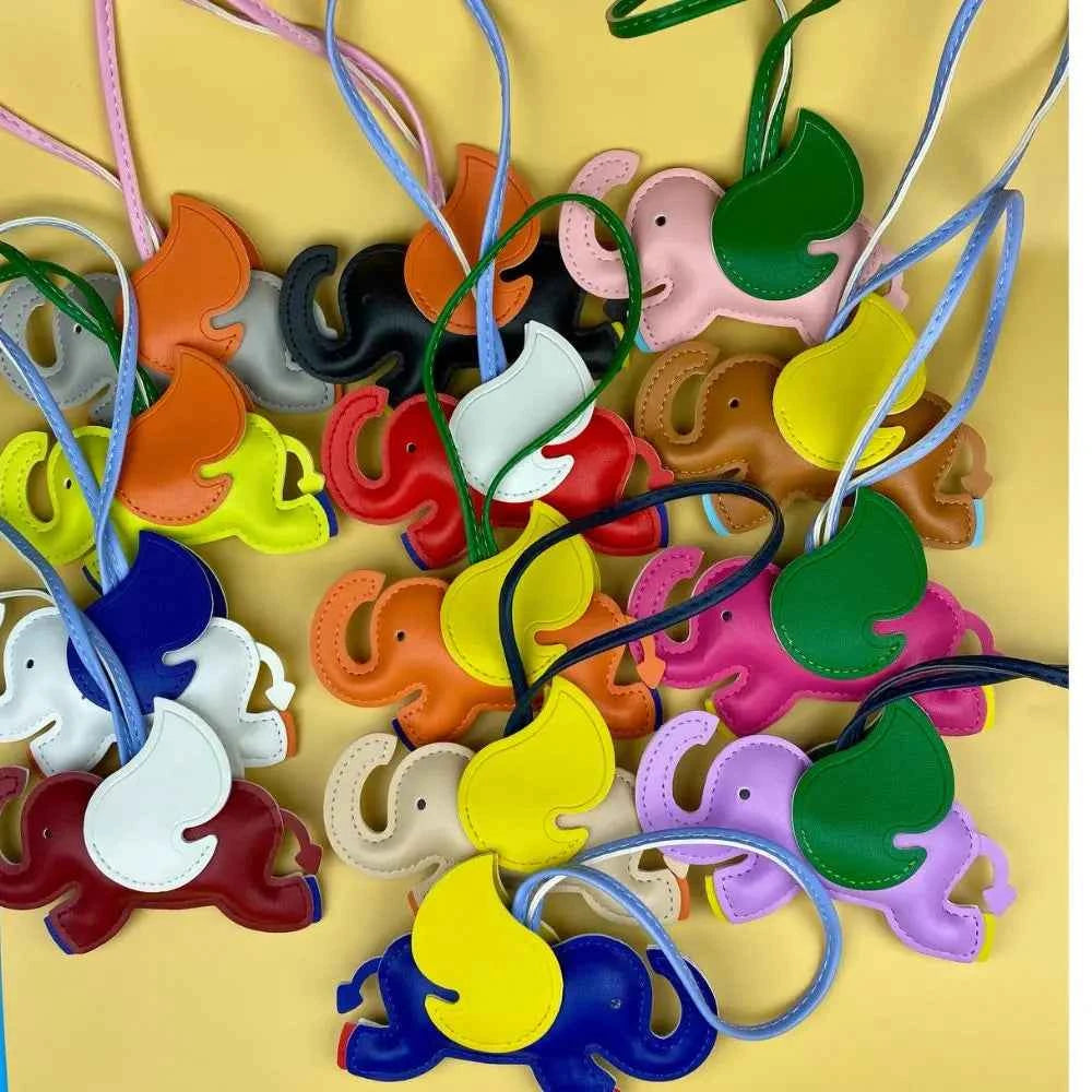 Elephant Bag Charm - Multi-Color Horse Charm Accessory for Purse, Backpack & Keys