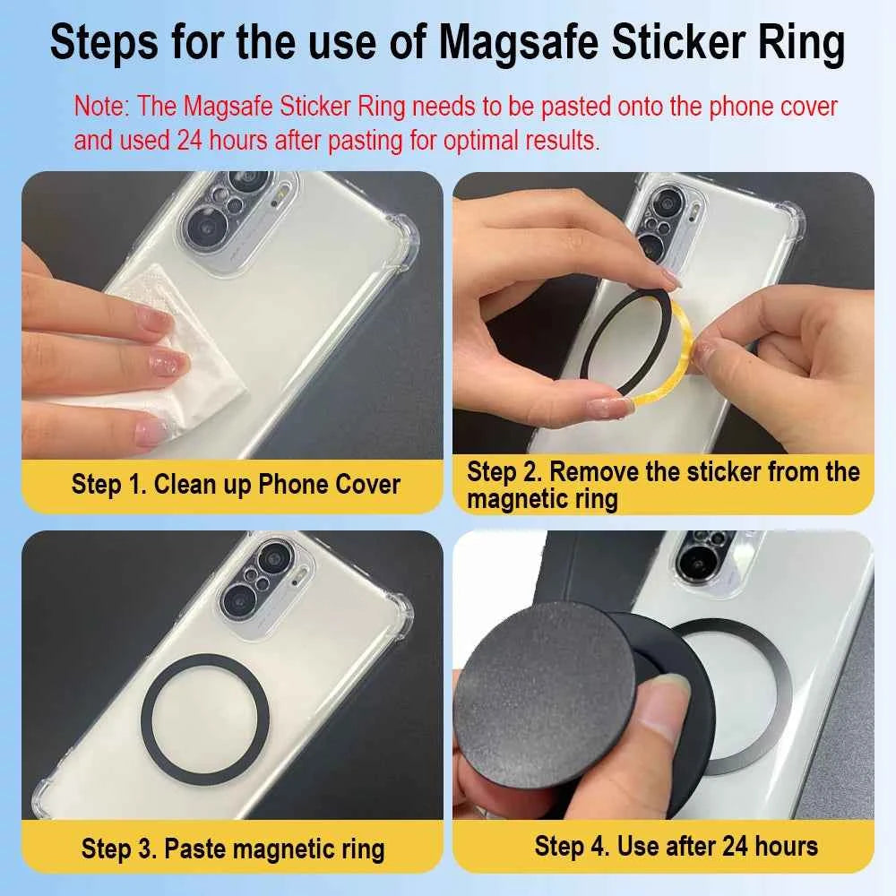 Grippopso Magnetic Folding Mobile Phone Grip Holder Socket Support Tok for IPhone 16 15 14 13  Ring Finger Expanding Stand