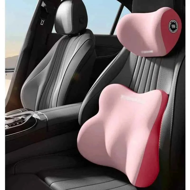 Car Headrest Neck Pillow, Car Waist Support, Memory Cotton, Four Seasons Universal Car Pillow car accessories