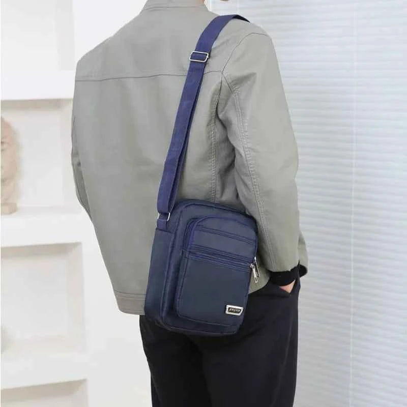 Brand New Men Crossbody Bags Male Nylon Shoulder Bags Boy Messenger Bags Man Handbags for Travel Casual Large Satchel Grey