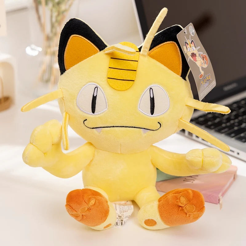 Genuine Pokemon Pikachu Stuffed Doll Cute Cartoon Anime Series Gengar  Eevee Stuffed Doll Kawaii Toys Hobbies Kids Birthday Gift