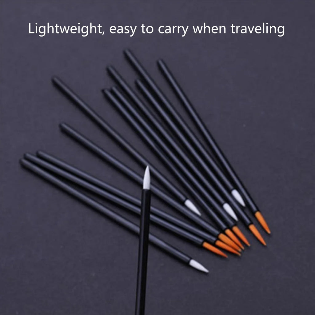 50PCS Eyeliner Lip Brush Lip Line White and Yellow Makeup Tools