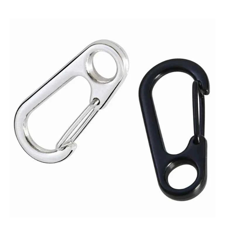 5/10pcs Lobster Clasp Buckle Keychain Carabiners Outdoor Camping Buckles Alloy Spring Snap Hooks Keychains Tool Clips