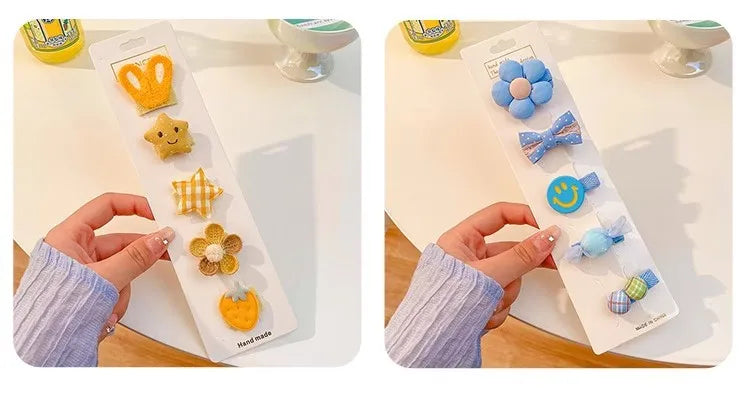 Cute Baby Hair Clip Baby Does Not Hurt Hair Clip Children's Hair Accessories Girls Side Bangs Hair Clip Headdress.