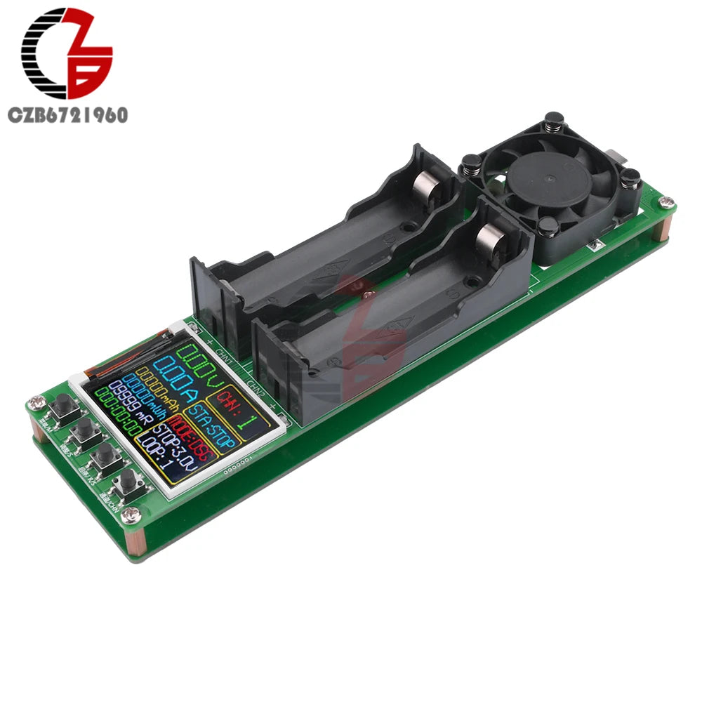 18650 Lithium Battery Capacity Tester MAh MWh Internal Resistance Tester Auto Charging and Discharging Module Power Detector