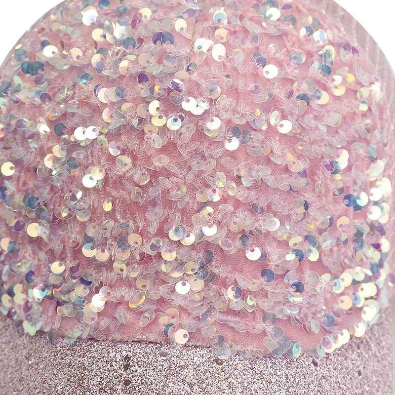 Shiny Sequins Baseball Hat For Women Summer Mesh Duck Tongue Cap Cool Breathable Outdoor Sunshade Visors Fashion Girl Peaked Cap