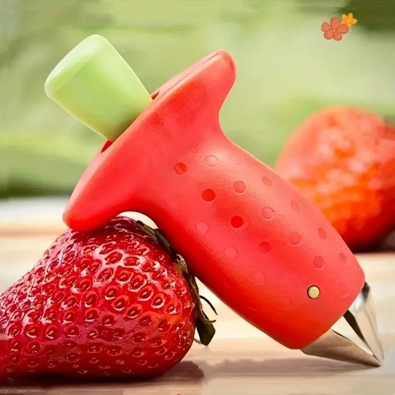 1pc Strawberry Hullers Fruit Remove Stalks Device Tomato Stalks Corers Strawberry Knife Stem Remover Fruit Slicer