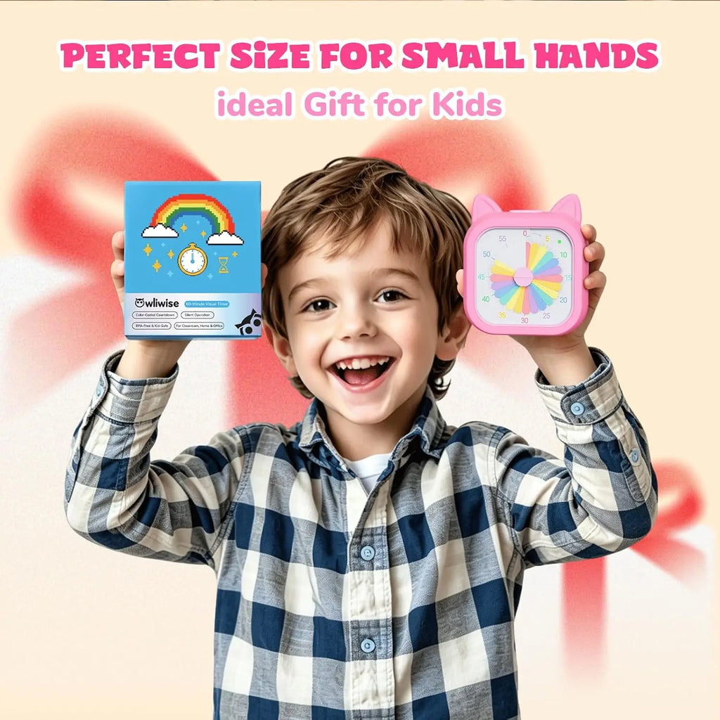 Kids Timer Self Discipline Device Visual Time Management Tool 60 Minutes Countdown Students Study Homework Focus Learning Clock