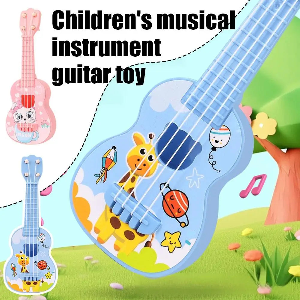 Kids Guitar Musical Instrument Ukulele Musical Montessori Toys For Children Learning Educational Toys Christmas Birthday Gift