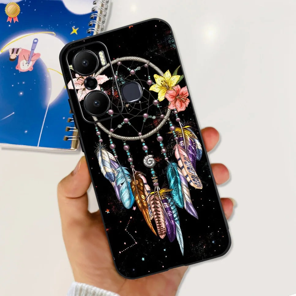 For Infinix Hot 20 Play 20i 4G Case Cute Astronaut Clear TPU Silicone Bumper Cover For Infinix Hot 20 Play 20i Phone Case Funda
