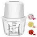 400ML Electric Garlic Chopper, 6 Blades Garlic Grinder Mini Vegetable Chopper, USB Portable Veggie Chopper,Garlic Mincer